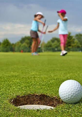 Girls Golfing